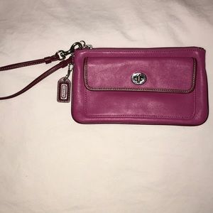 Coach Leather Wristlet